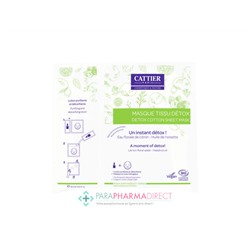 Cattier Masque Tissu Detox BIO x1