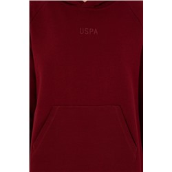 Kadın Bordo Kapüşonlu Sweatshirt