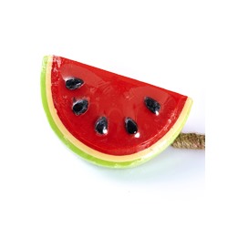 Фигурное мыло "Красный арбуз" / Red watermelon slice soap