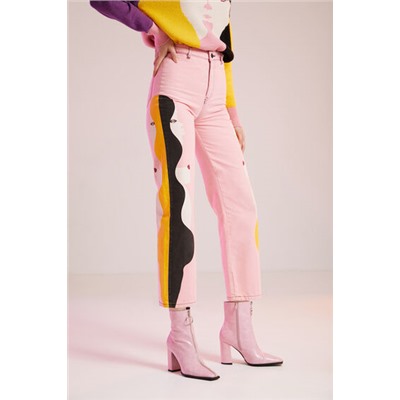 Pantalón culotte cropped