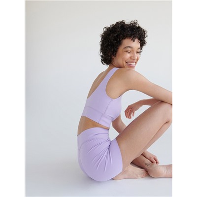 Einarmiges Top mit Blumenmuster