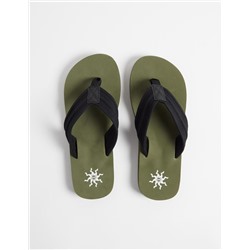 Rubber slides, Men, Dark Green