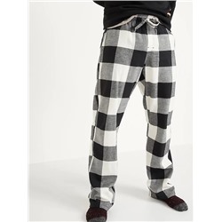 Plaid Flannel Pajama Pants for Men