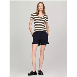 Stripe V-Neck Favorite T-Shirt