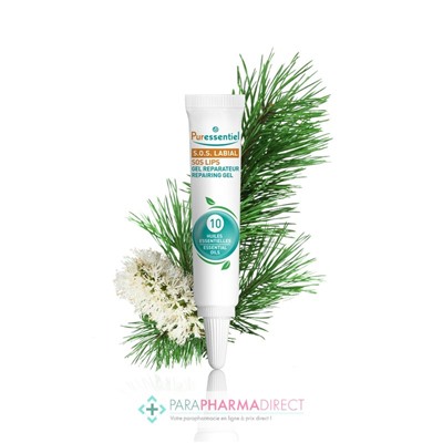 Puressentiel S.O.S Labial Gel Réparateur aux 10 Huiles Essentielles 5 ml