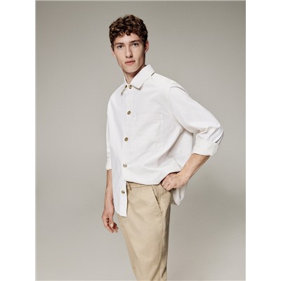 Chino-Jogger mit hohem Leinenanteil