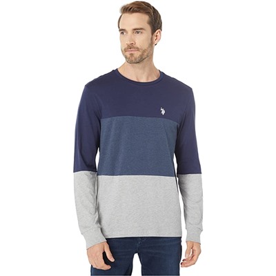 U.S. POLO ASSN. Long Sleeve Color-Block Tee