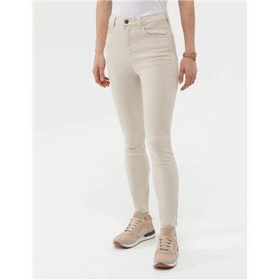 Bej Skinny Fit Jean Pantolon