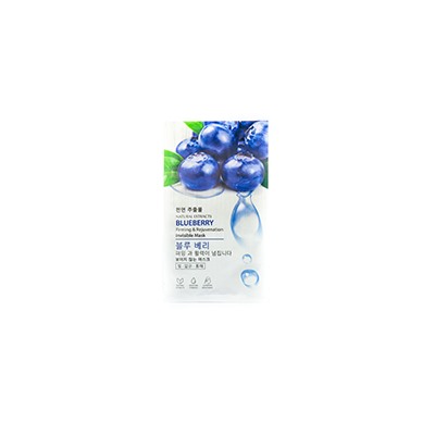 Отбеливающая омолаживающая тканевая маска с черникой Yan Chun Tang 38 мл / Yan Chun Tang Blueberry Firming & Rejuvenation invisible mask 38 ml