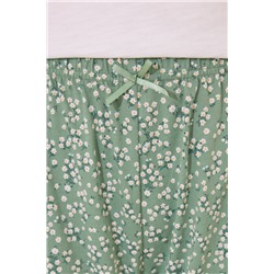 Pijama Capri 100% algodón marfil