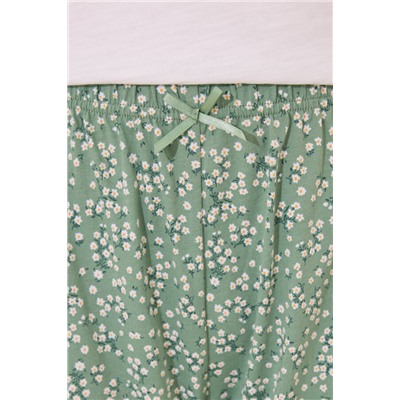 Pijama Capri 100% algodón marfil