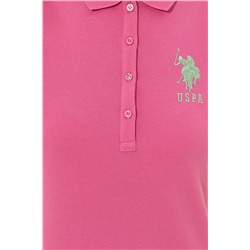 Kadın Pembe Basic Polo Yaka Tişört