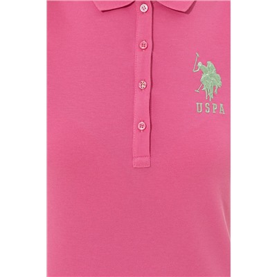 Kadın Pembe Basic Polo Yaka Tişört