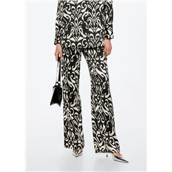 Pantalón satinado estampado -  Mujer | MANGO OUTLET Melilla