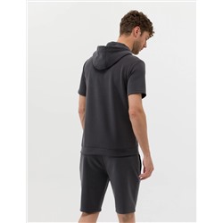 Antrasit Kısa Kollu Sweatshirt