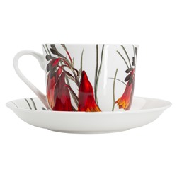 Пара чайная, 1 перс, 2 пр, 450 мл, фарфор F, белая, Колокольчик, Royal Botanic Gardens, 60716