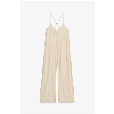 FLOWY TEXTURED JUMPSUIT