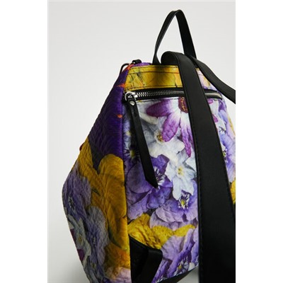 Mochila pequeña multiposición floral