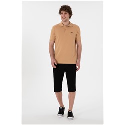 Erkek Regular Fit Siyah Örme Şort
