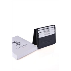 U.S. Polo Assn. 23843 Hakiki Deri Unısex Cüzdan Siyah 23UU.S0013