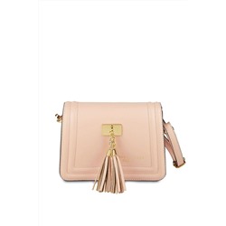 Bandolera de piel Core Rosa empolvado