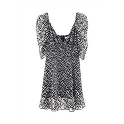 Vestido fluido Negro y blanco