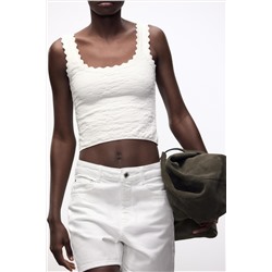 TOP JACQUARD STRETCH