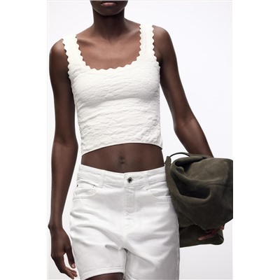 TOP JACQUARD STRETCH