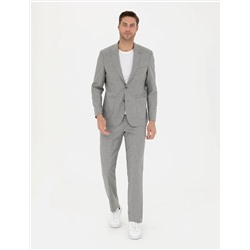 Gri Slim Fit Takım Elbise