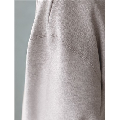 Свитшот из эластичного футера двухнитки с принтом