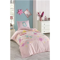 Ev & Ev Home Junior Nevresim Seti Tek Kişilik Unicorn Dreams Pembe Ep-027095