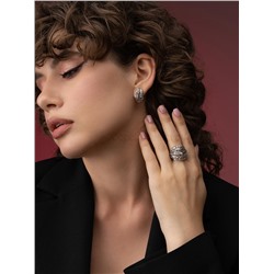 Кольцо из серебра родированное 925 пробы 110-10-49р