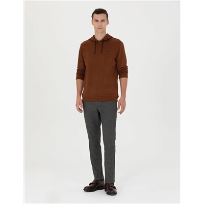 Kahverengi Ex. Slim Fit Kumaş Pantolon