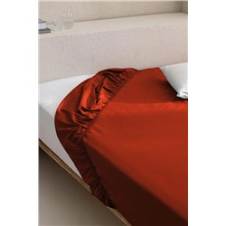 Manon King Size %100 Pamuk Ranforce Lastikli Çarşaf - Turuncu