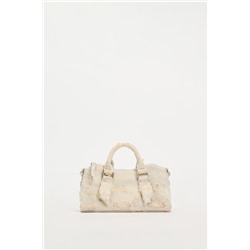DISTRESSED FABRIC CITY BAG