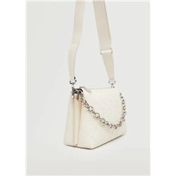 Bolso grabado cadenas -  Mujer | MANGO OUTLET Melilla