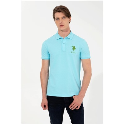 Erkek Turkuaz Polo Yaka Tişört