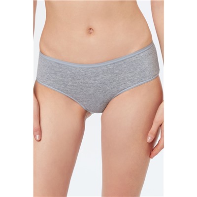 Shorty Pure Coton Gris
