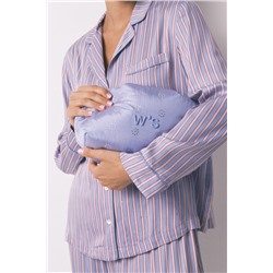Neceser grande acolchado azul strass