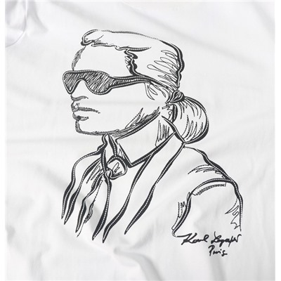 Повседневная хлопковая футболка KARL LAGERFEL*D ОРИГИНАЛ!