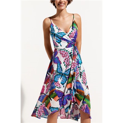 Vestido playero mariposas