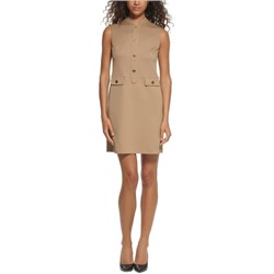 TOMMY HILFIGER  Womens Twill Mini Shift Dress
