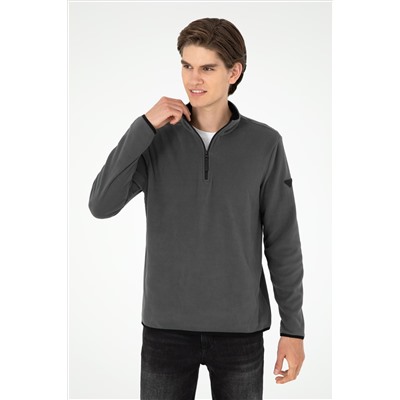 Erkek Antrasit Basic Sweatshirt