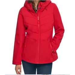 Sporty Quilted Hooded Jacket