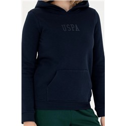 Kadın Lacivert Kapüşonlu Basic Sweatshirt