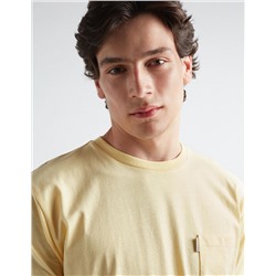 Pocket T-shirt, Men, Yellow