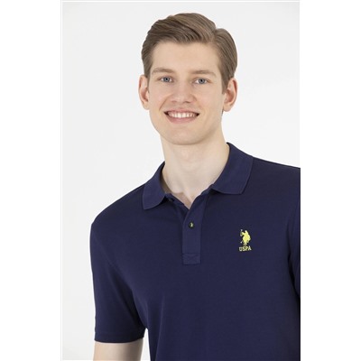 Erkek Lacivert Basic Polo Yaka Tişört