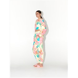 Jogger mit Blumendruck