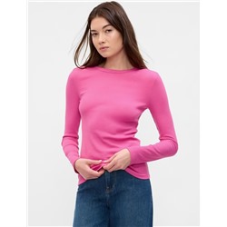 Pointelle Crewneck T-Shirt