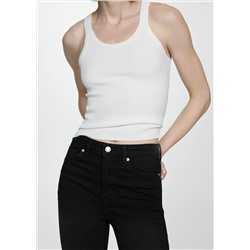 Jeans skinny tiro alto
